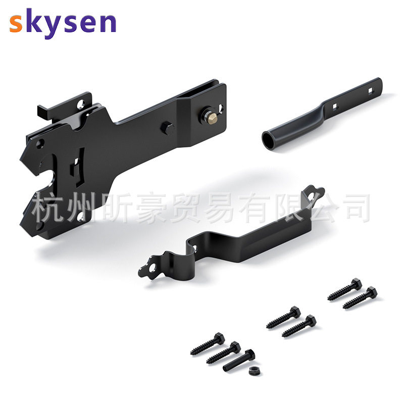skysen美式木栅栏门闩门锁 护栏门锁 篱笆门锁  带拉手 跨境货源图片