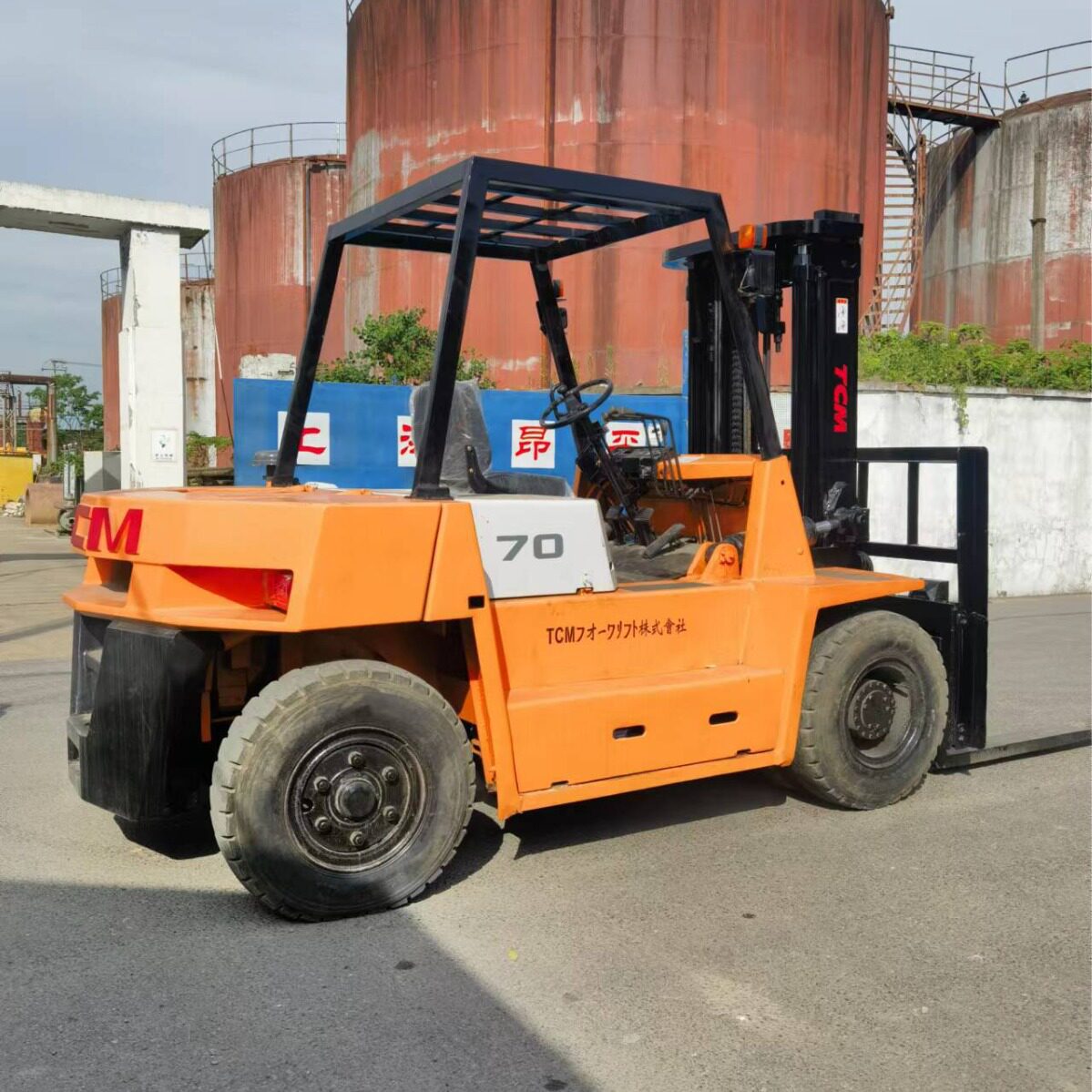 TCM7吨叉车FD70Zforklift工厂直发柴油叉车五十铃发动机
