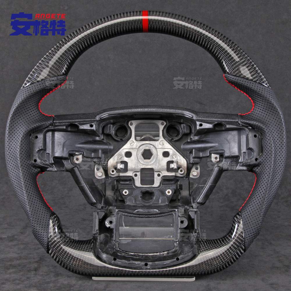 热销适用于ford福特猛禽F150 Raptor 15-20款碳纤维方向盘