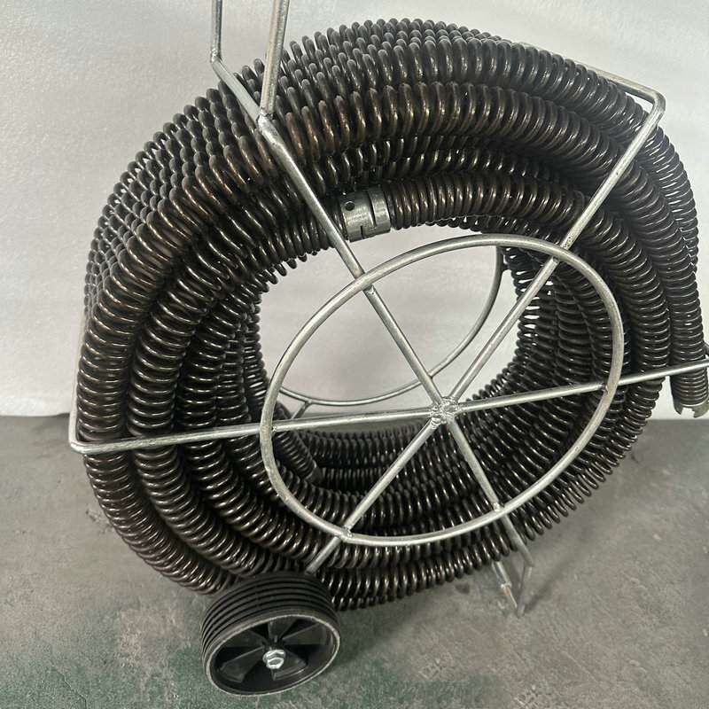 30mm室外疏通机弹簧下水道疏通器工具加粗加密软轴弹簧钢丝鞭硬簧