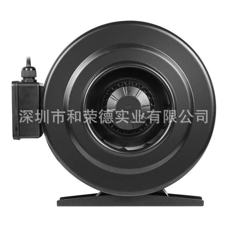 8寸无极调速静音铁壳管道内联风机活性炭空气过滤器伸缩风管套装