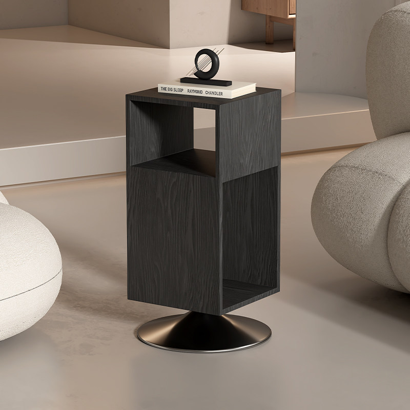 3Y日式沙发边几可旋转床头柜创意实木角几简约家用小户型客厅侧边