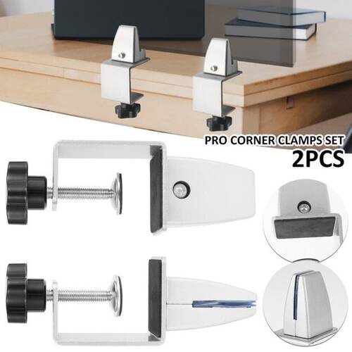 好货2Pcs Desk Partition Clamp Alloy Desk Divider Clamp Adjus
