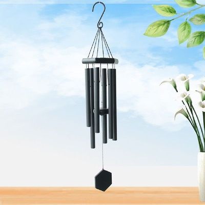 Metal Black Windchime Hanging Ornament Fine Workmanship Not