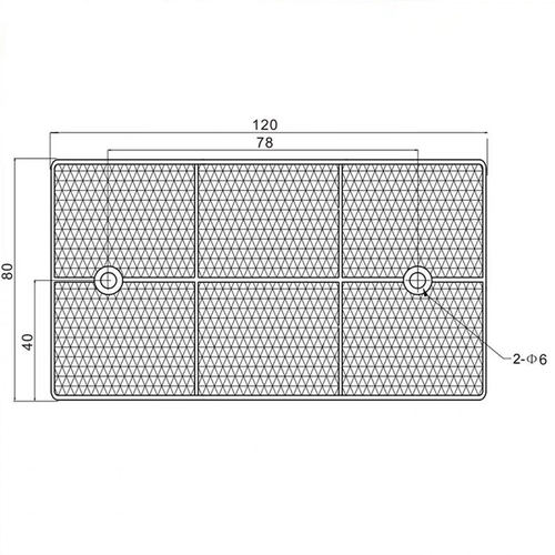 好货反射板光电开关反光板120mm*80mm*6mm传感器探头电眼反馈反射