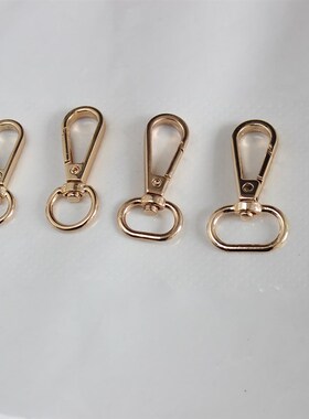 5pcs 4 Sizes Metal Swivel Trigger Lobster Clasp Snap Hook Ke
