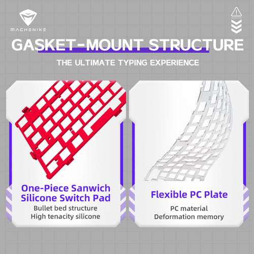 好货Machenike Mechanical Keyboard GK80 97 Keys Hot-Swappable