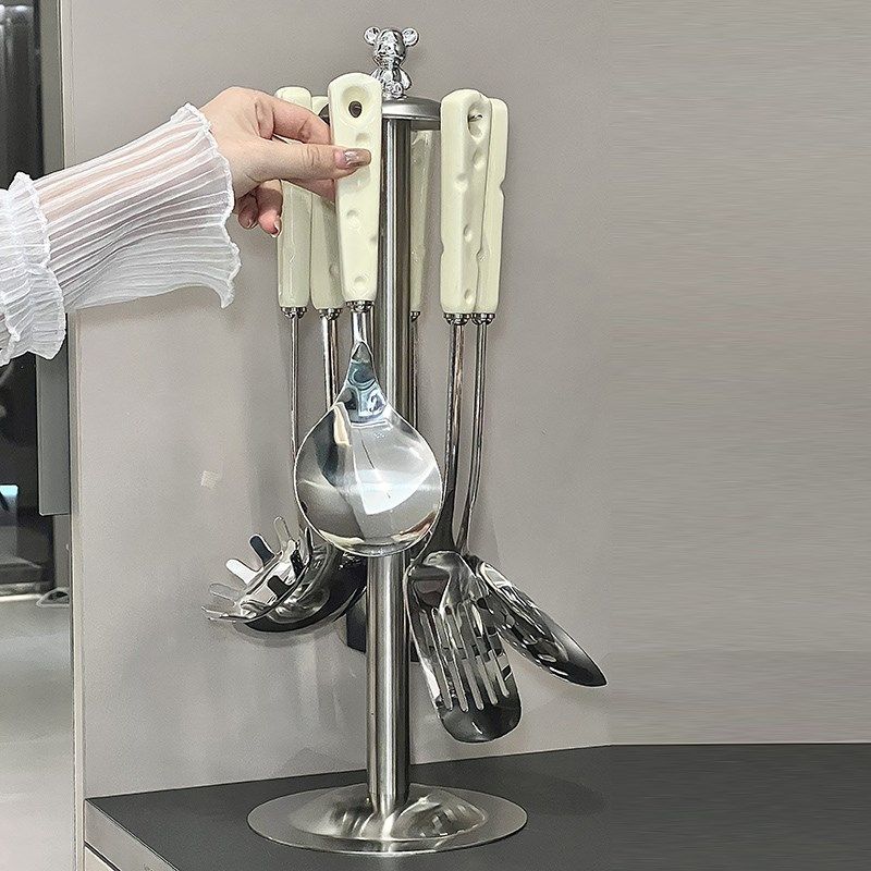 轻奢厨房用品家用大全勺子铲子组合套装厨具炒菜锅铲勺子汤勺全套