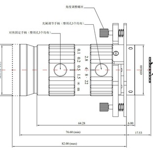 千万像素级沙姆镜头MS接口 f:25mm  1.1