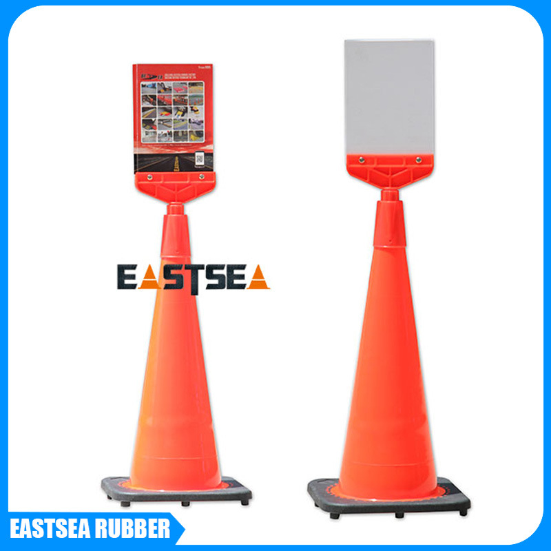 A4纸大小LDPE方形路锥警示牌 汽车警示应急标志警示牌