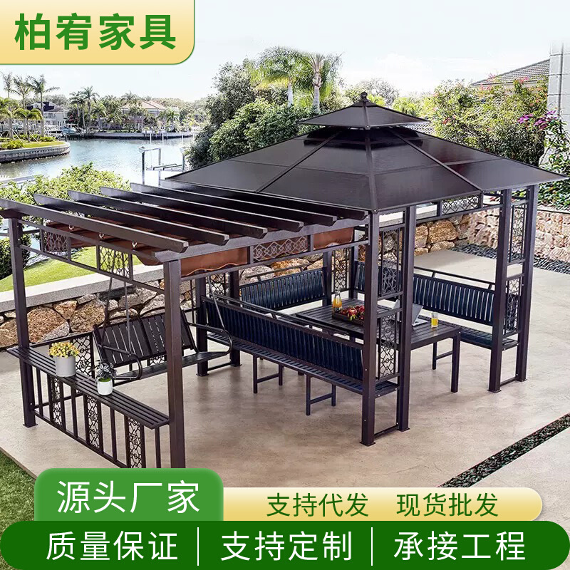 户外庭院凉亭别墅遮阳帐篷移动室外休闲花园农家乐民宿四角阳光房