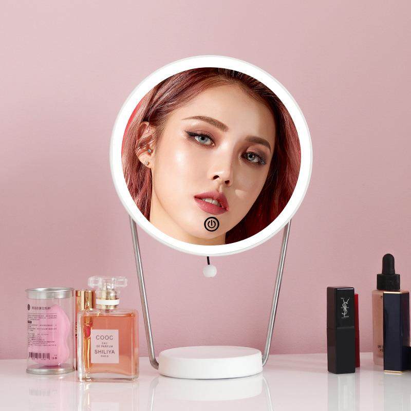 建源达新款化妆镜可挂墙USB充电款美妆镜触屏调光led化妆镜台灯,住宅家具,化妆镜,淘宝优惠券,粉丝福利购,淘宝优惠卷