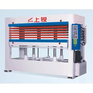 铝蜂窝板多层贴木皮家具压门四柱气动50吨六层压板机热压机