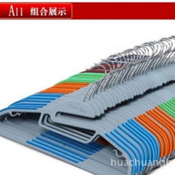 韩国Home Power干湿两用防滑无痕衣架晾晒魔术塑料大衣架 20只