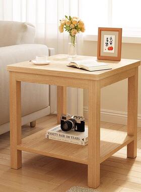 茶几小桌子纯实木小方桌老式60x60沙发边几现代简约可移动正方形