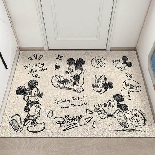 2025新款卡通入户门地垫家用玄关防滑可裁剪丝圈地垫可裁剪地毯