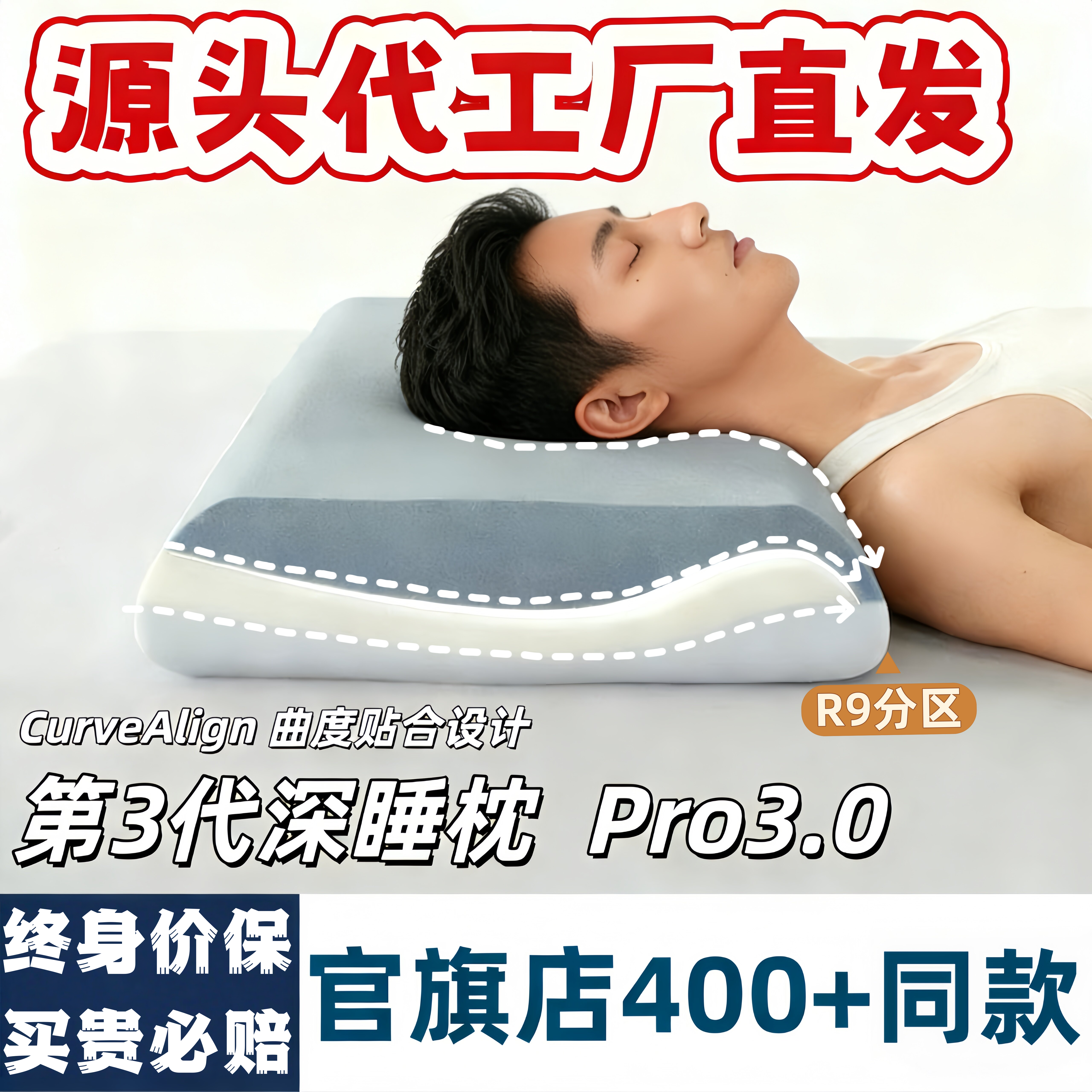 星球深睡枕pro3枕头护颈椎助枕头/枕芯