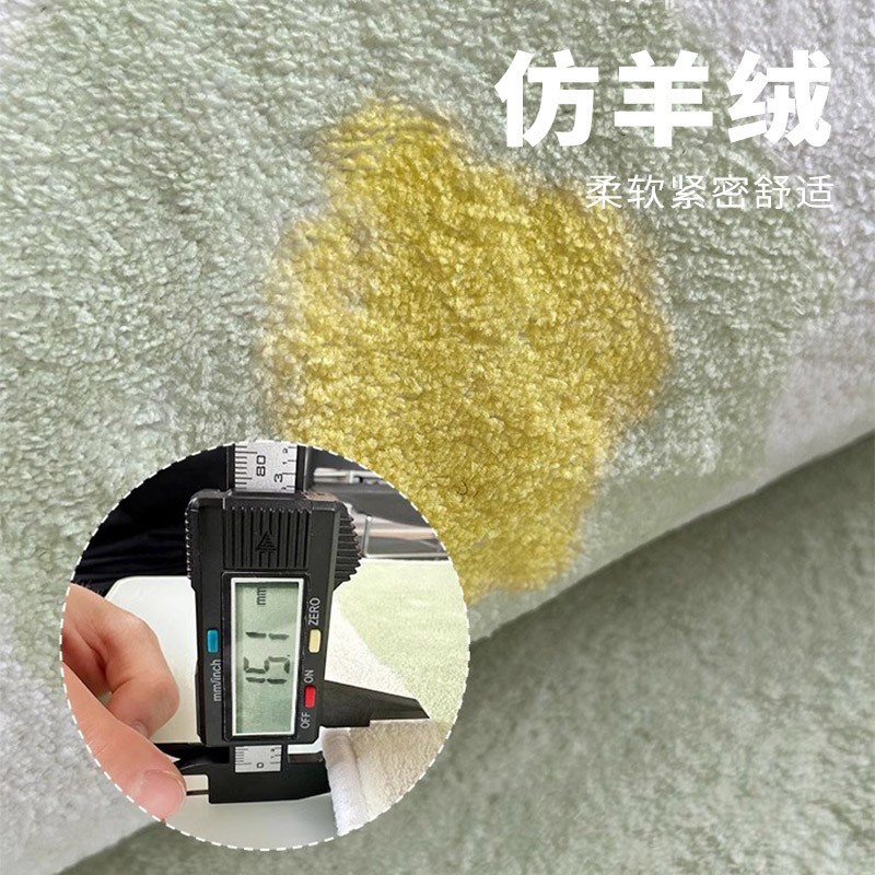 德国卧室床边地毯耐脏地垫客厅A免打理毯飘窗羊羔绒房间房间床边