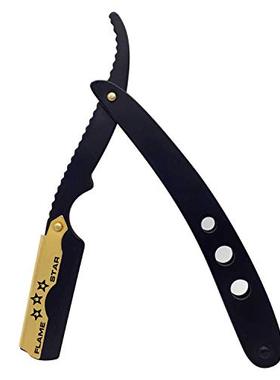 Black and Gold Changeable Blade Professional Barber Straight
