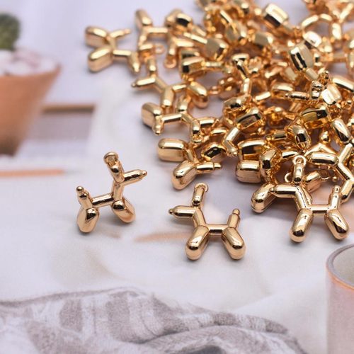 High-quality Metal Alloy Stereo Cute Balloon Dog Charms Pend
