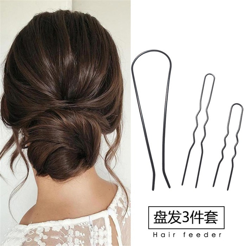 2021 korea Hair Sticks Women Hairclip Simplicity U Shape Gir