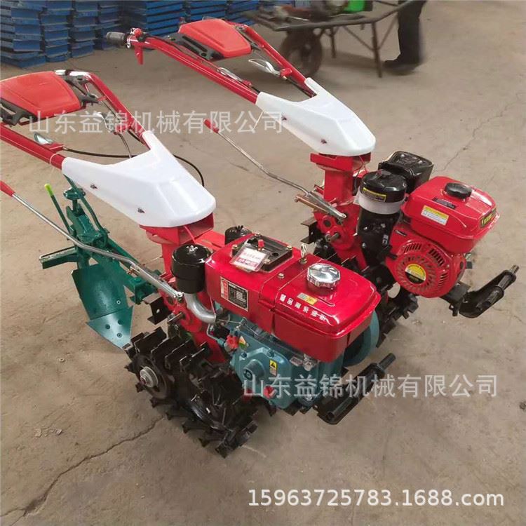 小型链轨式犁地开沟扣瓣机 玉米地田间管理松土机 手扶履带微耕机