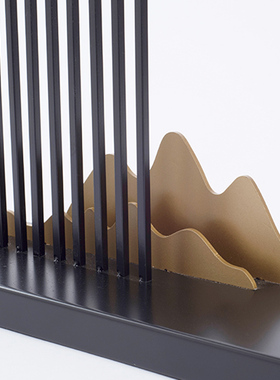 新中式茶几摆件铁艺酒店艺术饰品禅意客厅玄关软装店铺小鸟山摆设