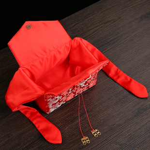 结婚订婚装彩礼的箱子聘礼盒提亲钱盒子聘金礼袋红包陪嫁用品大全