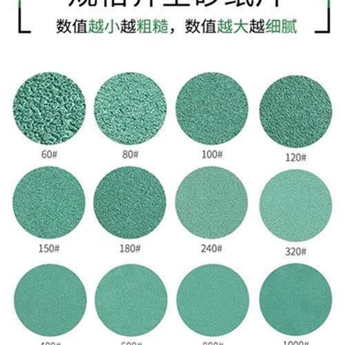 砂纸圆盘光寸水磨植绒片五v金车漆干湿打磨P抛5砂自砂子粘沙纸