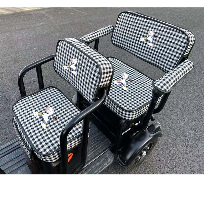 适用雅迪C6E电动三轮车座套电动车三轮坐垫套防晒座椅保护套车罩