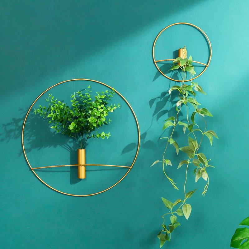 北欧风格墙面装饰花仿真花壁挂花墙壁房间挂花篮墙上创意假花摆件