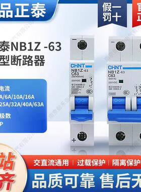 交直流断路器空气NB1Z -63 1P 2P C 10A20A25A40A63A DC220V