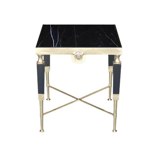 轻奢后现代茶几欧式简约小户型客厅正方形茶桌样板间大理石茶台