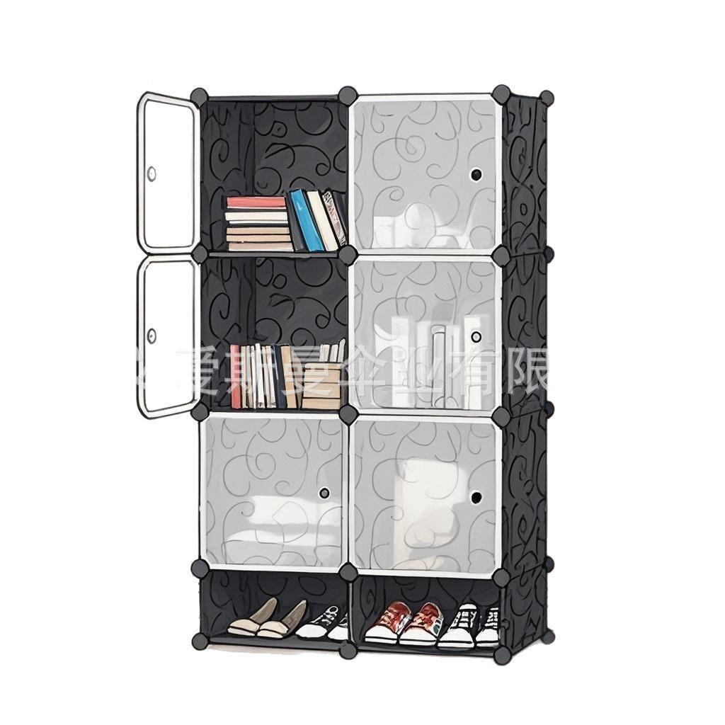 衣塑料衣柜简衣易组女装家用卧室塑料成人出租房布耐用挂服收纳柜