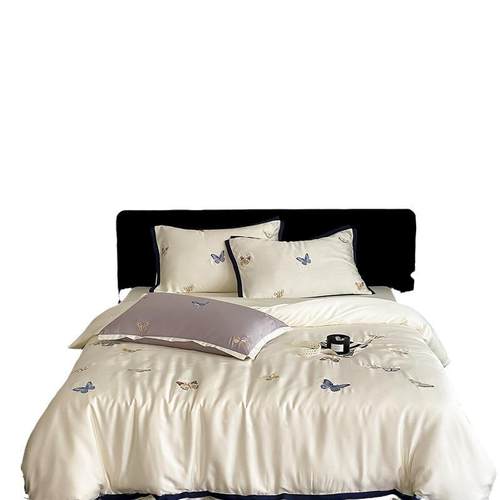 母婴级100支兰精天丝四件套夏季公主风凉感冰丝床单被套三件套