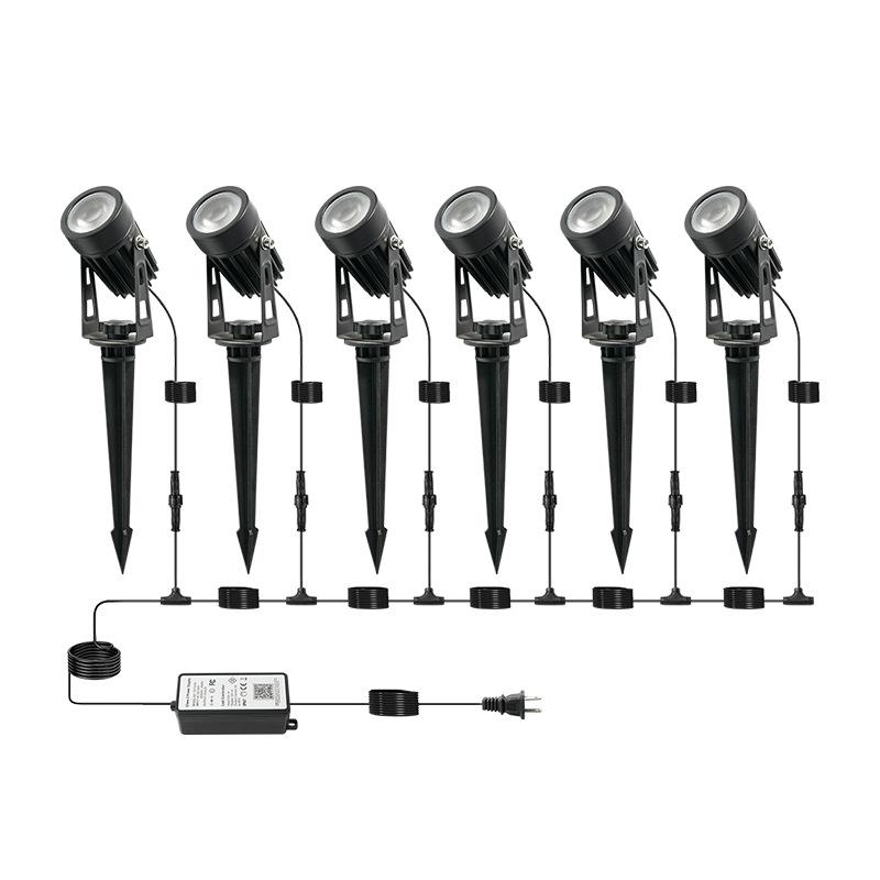 户外防水p灯65坪插地景观氛围七彩SMD3535App花园灯庭院地i插灯草