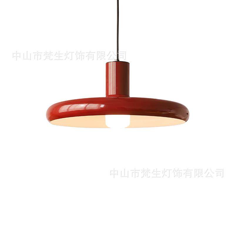 北欧ufo红色飞盘复古吊灯彩色Vintage中古60年代客厅餐厅吧台灯,家装灯饰光源,智能吊灯,淘宝优惠券,粉丝福利购,淘宝优惠卷