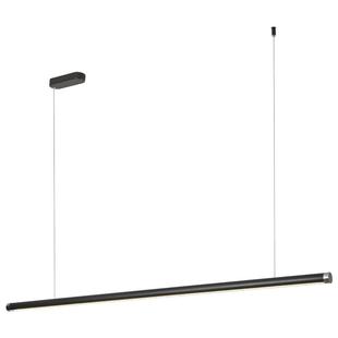 餐厅吊灯北欧风格 led办公线条灯健身房饭厅吧台一字长条灯