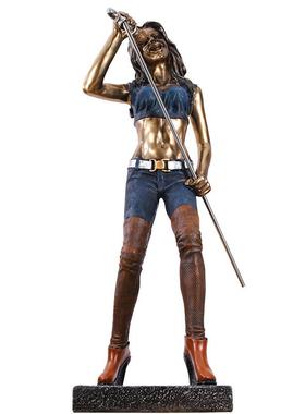 创意美式风格落地大号音乐人物软装饰摆设树脂乐队工艺品橱窗摆件