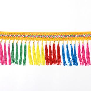 花轿黄龙伞宝盖横幅红黄色五彩花轿装饰披肩穗子装饰花边