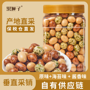 果匣子多彩鱼皮花生500g怀旧休闲零食新货炒货下酒菜 工厂直销