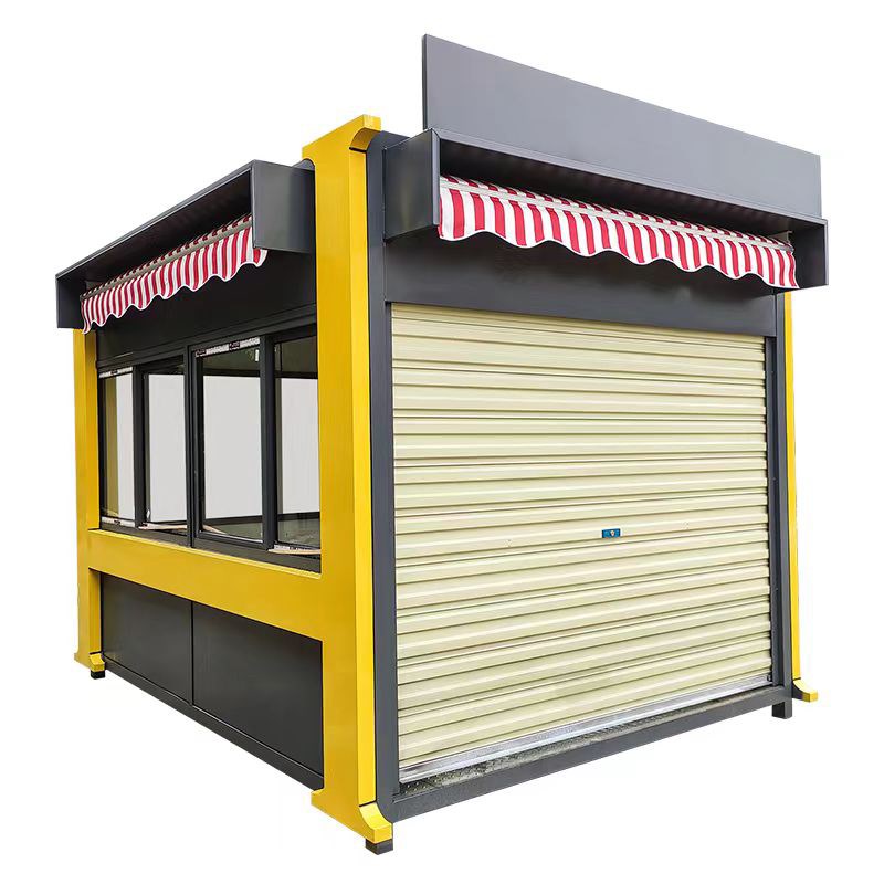 售货亭户外商铺移动景区公园售卖亭子钢结构售货亭售票亭摆摊餐车