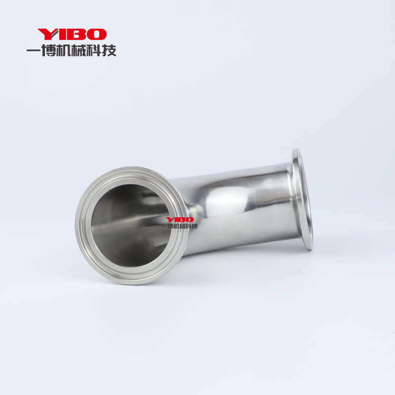 304/316不锈钢90度快装弯头卫生级卡盘式卡箍弯管法兰式直角弯头