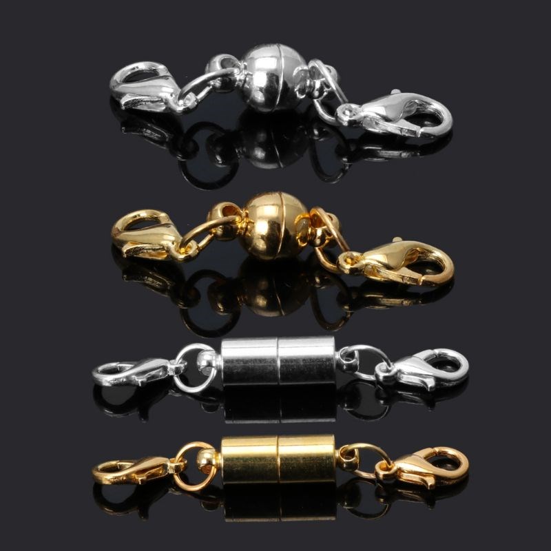 新品5Pcs/Lot Metal Strong Magnetic Clasps With Lobster Clasp