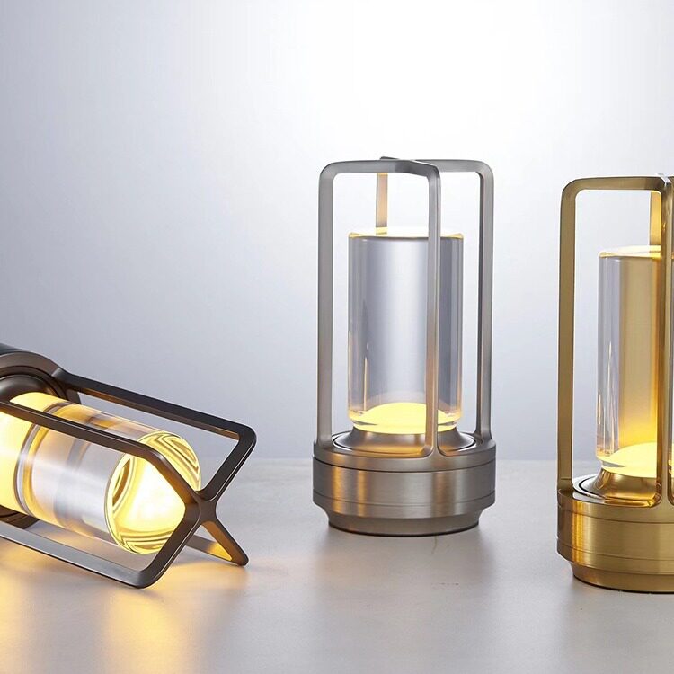 简约时尚水晶酒吧清吧台灯卧室充电款户外台灯氛围灯餐厅个性创意