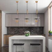 北欧创意个性 吧台餐厅小吊灯现代简约设计师卧室床头样板房几何灯