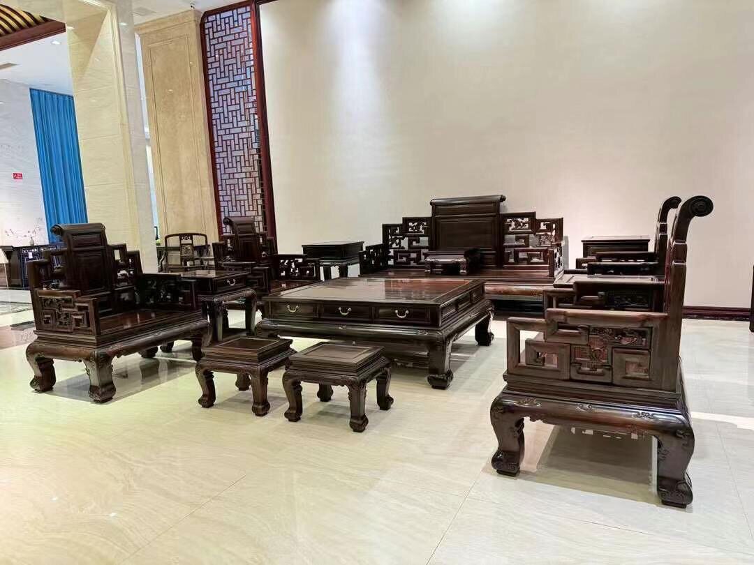 老挝大红酸枝交趾黄檀客厅大沙发