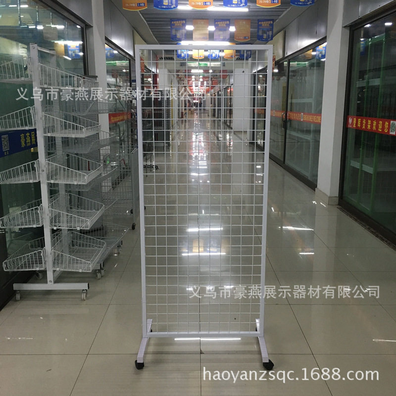 摆摊网片架子 立式网片落地展架 网片网格子货架 双面铁丝网格架