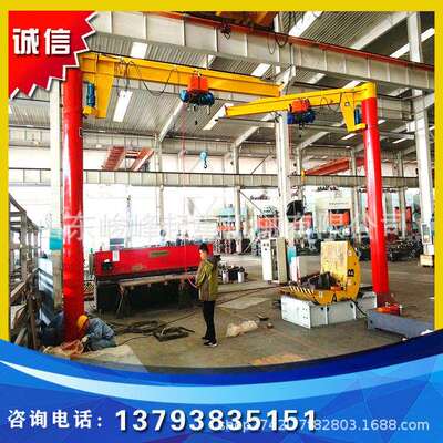 立柱式旋转小吊车墙壁悬臂吊单臂吊电动小型升降机移动式1T2t