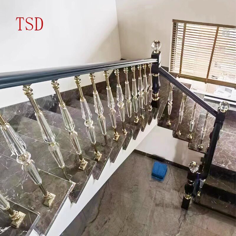 别墅不锈钢轻奢楼梯扶手护栏